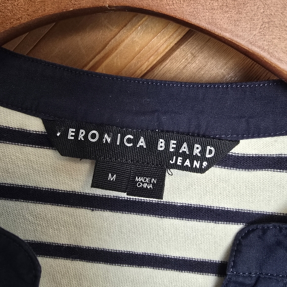 Veronica Beard Raegan Puff-Sleeve Top Size Medium - Picture 3 of 5